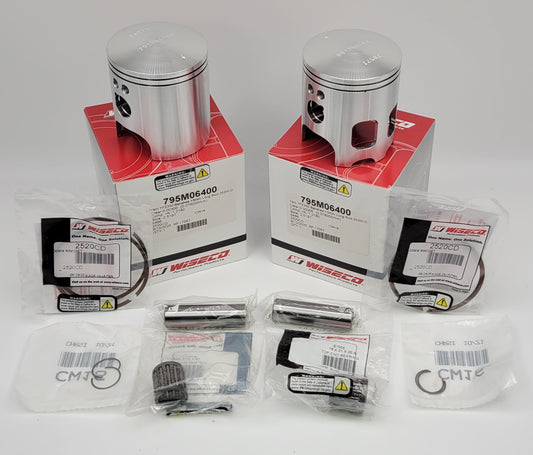 1987-2006 YAMAHA BANSHEE 350 64mm BORE +5mm LONG ROD WISECO PISTON AND NEEDLE BEARING KIT 795M06400