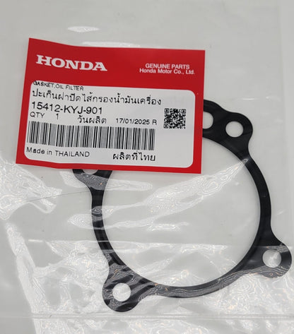 HONDA OEM OIL FILTER COVER GASKET - 15412-KYJ-901