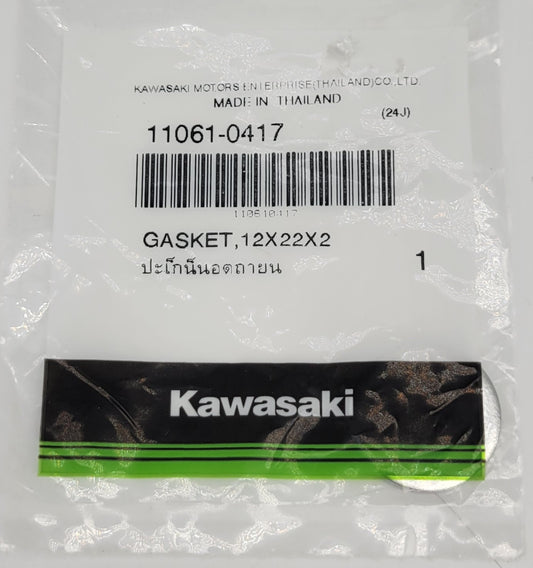 KAWASAKI OEM GASKET DRAIN CRUSH WASHER - 11061-0417