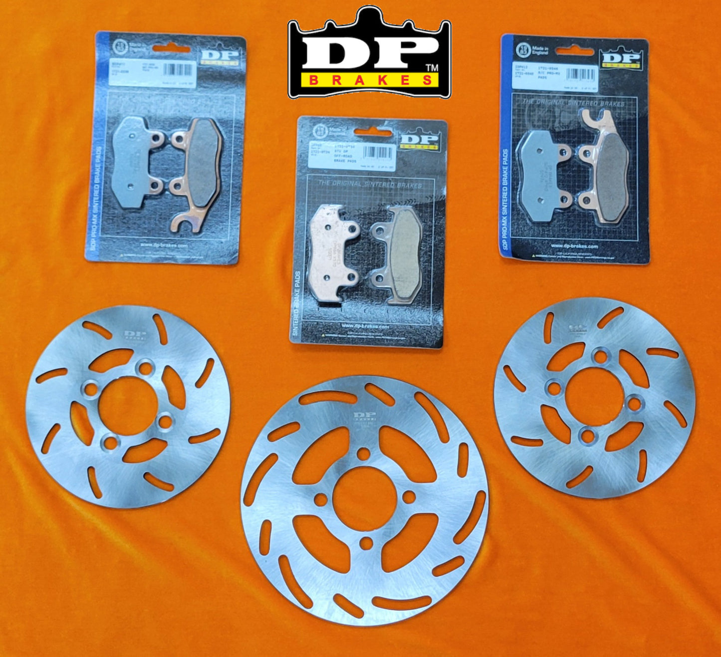 ULTIMATE DP BRAKE PAD & ROTOR KIT FOR 2006-2026 YAMAHA YFZ450 / YFZ450R