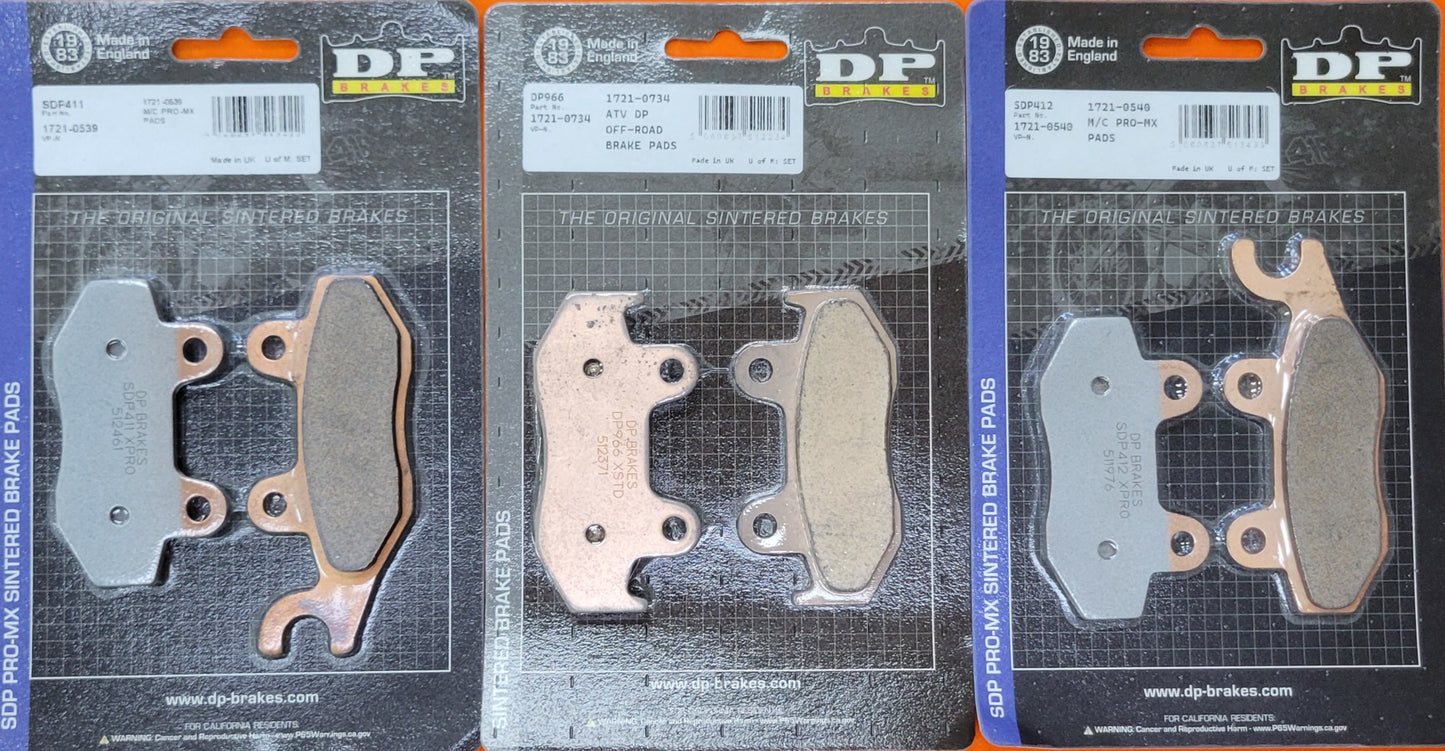 ULTIMATE DP BRAKE PAD & ROTOR KIT FOR 2006-2026 YAMAHA YFZ450 / YFZ450R