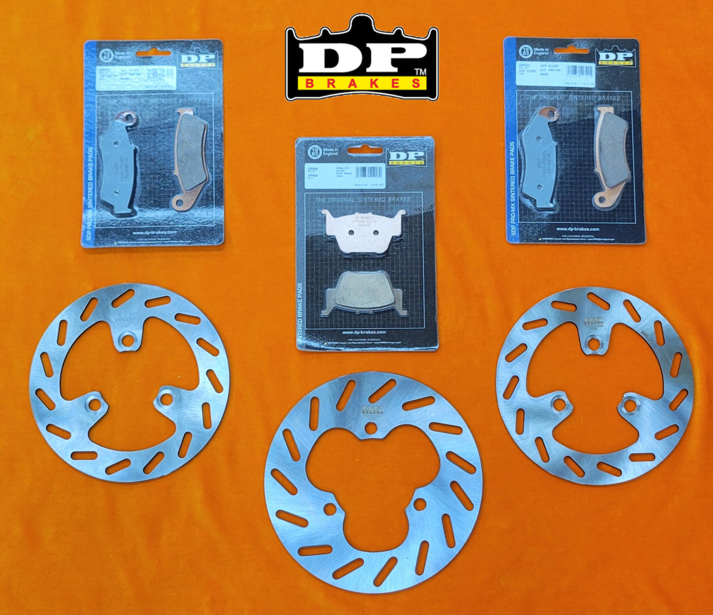 ULTIMATE DP BRAKE PAD & ROTOR KIT FOR 2004-2009 HONDA TRX450R / 2006-2014 TRX450ER