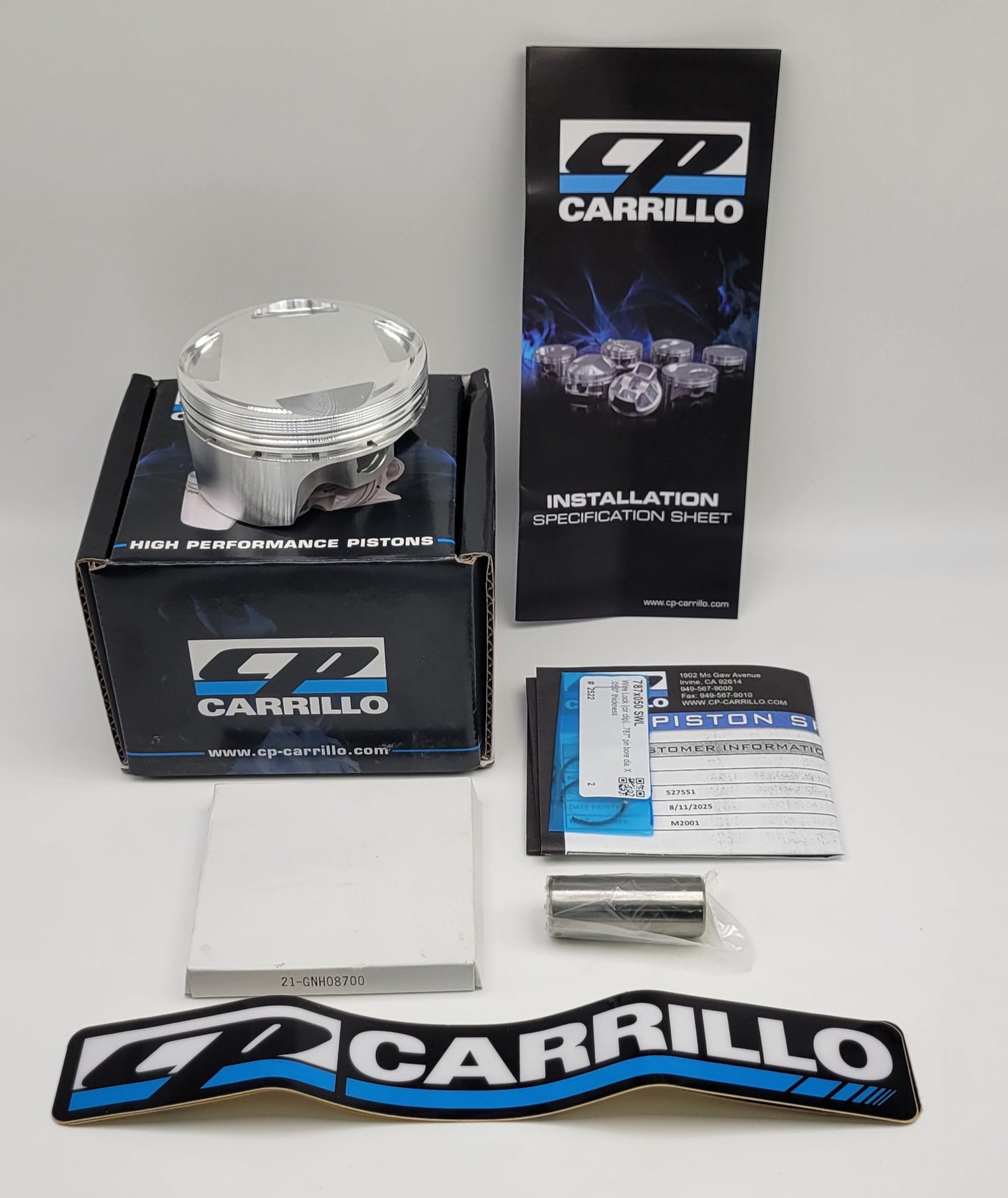 87mm CP 11:1 BIG BORE 416cc CYLINDER KIT, COMETIC GASKET & GT THUNDER STUDS FOR 1999-2014 HONDA TRX400EX / TRX400X