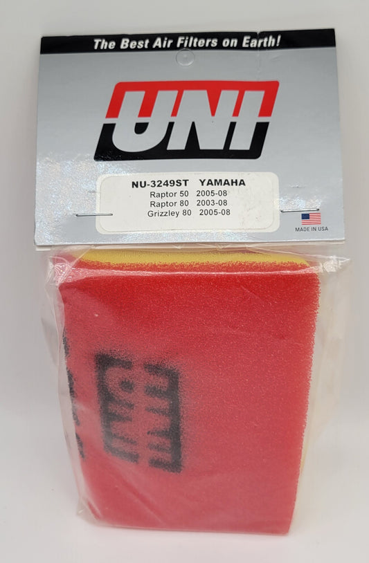 Uni Filter NU-3249ST 2 Stage Air Filter - 2002-2008 YAMAHA RAPTOR 80 / 2005-2008 RAPTOR 50 / 2005-2008 GRIZZLY 80