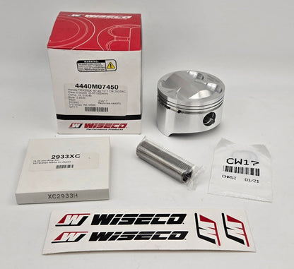 OEM BLOCK 74.5mm 12:1 WISECO PISTON 249.78cc COMETIC GASKET BIG BORE CYLINDER KIT FOR 1987-1992 HONDA TRX250X