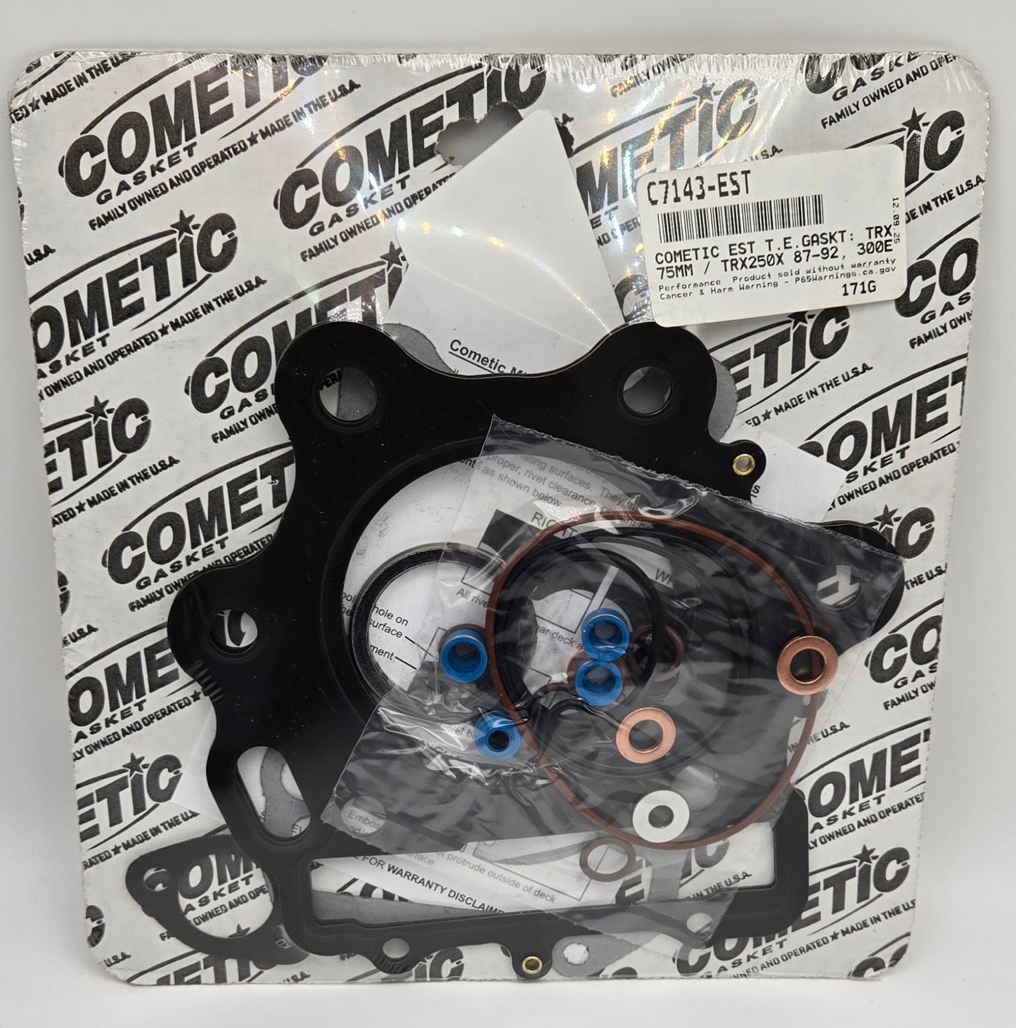 OEM BLOCK 74.5mm 12:1 WISECO PISTON 249.78cc COMETIC GASKET BIG BORE CYLINDER KIT FOR 1987-1992 HONDA TRX250X