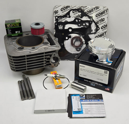 87mm CP 11:1 BIG BORE 416cc OEM CYLINDER KIT, COMETIC GASKET & GT THUNDER STUDS FOR 1999-2014 HONDA TRX400EX / TRX400X (A)