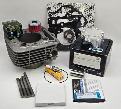 87mm CP 11:1 BIG BORE 416cc OEM CYLINDER KIT, COMETIC GASKET & GT THUNDER STUDS FOR 1999-2014 HONDA TRX400EX / TRX400X (B)