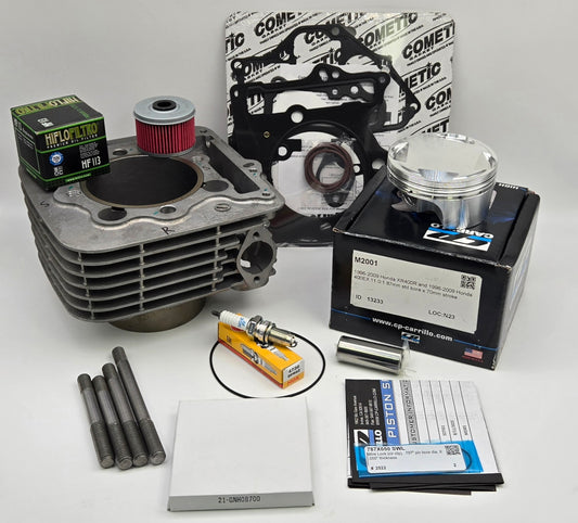 87mm CP 11:1 BIG BORE 416cc OEM CYLINDER KIT, COMETIC GASKET & GT THUNDER STUDS FOR 1999-2014 HONDA TRX400EX / TRX400X (B)