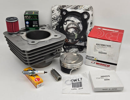 76mm BIG BORE WISECO 13:1 OEM STEEL SLEEVED CYLINDER KIT & COMETIC GASKET FOR 2008-2013 YAMAHA RAPTOR 250 (A)
