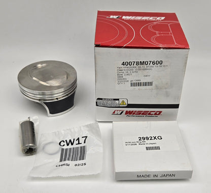 76mm BIG BORE WISECO 13:1 OEM STEEL SLEEVED CYLINDER KIT & COMETIC GASKET FOR 2008-2013 YAMAHA RAPTOR 250 (A)