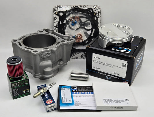 REFURBISHED 2S200 Y-1 95mm OEM STOCK BORE CP 12.75:1 DUCTILE STEEL SLEEVED CYLINDER KIT & COMETIC GASKET FOR 2009-2025 YAMAHA YFZ450R (A)
