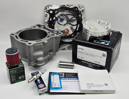 REFURBISHED 2S200 Y-2 95mm OEM STOCK BORE CP 12.75:1 DUCTILE STEEL SLEEVED CYLINDER KIT & COMETIC GASKET FOR 2009-2025 YAMAHA YFZ450R (B)