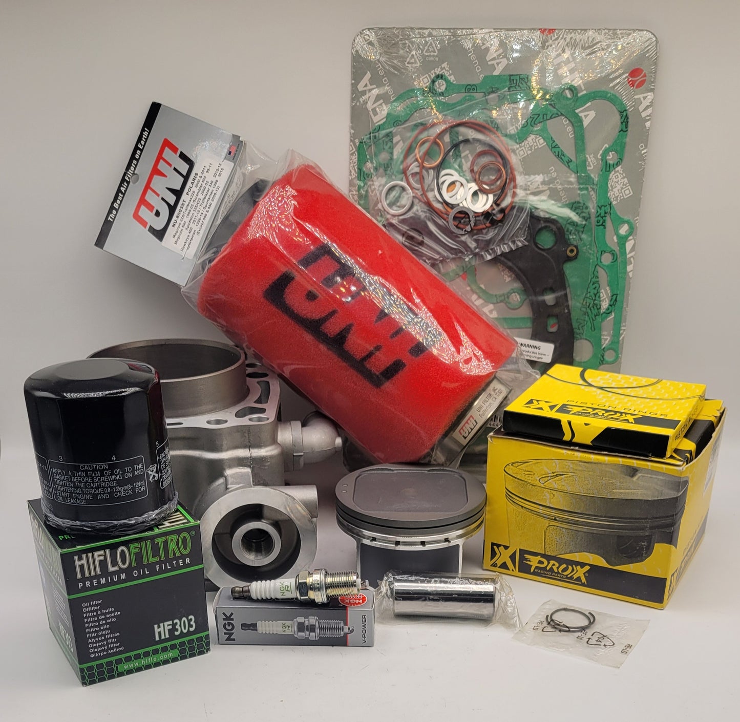 1997 - 2012 POLARIS SCRAMBLER 500 PISTON CYLINDER TOP END REBUILD KIT 2x4 4x4 UTILITY ATV QUAD