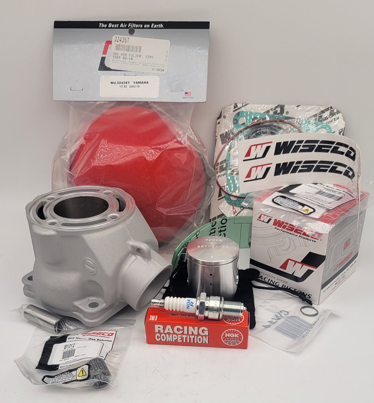 2002 - 2014 YAMAHA YZ85 YZ 85 PISTON NIKASIL CYLINDER TOP END REBUILD KIT KIDS 2 STROKE DIRT PIT BIKE