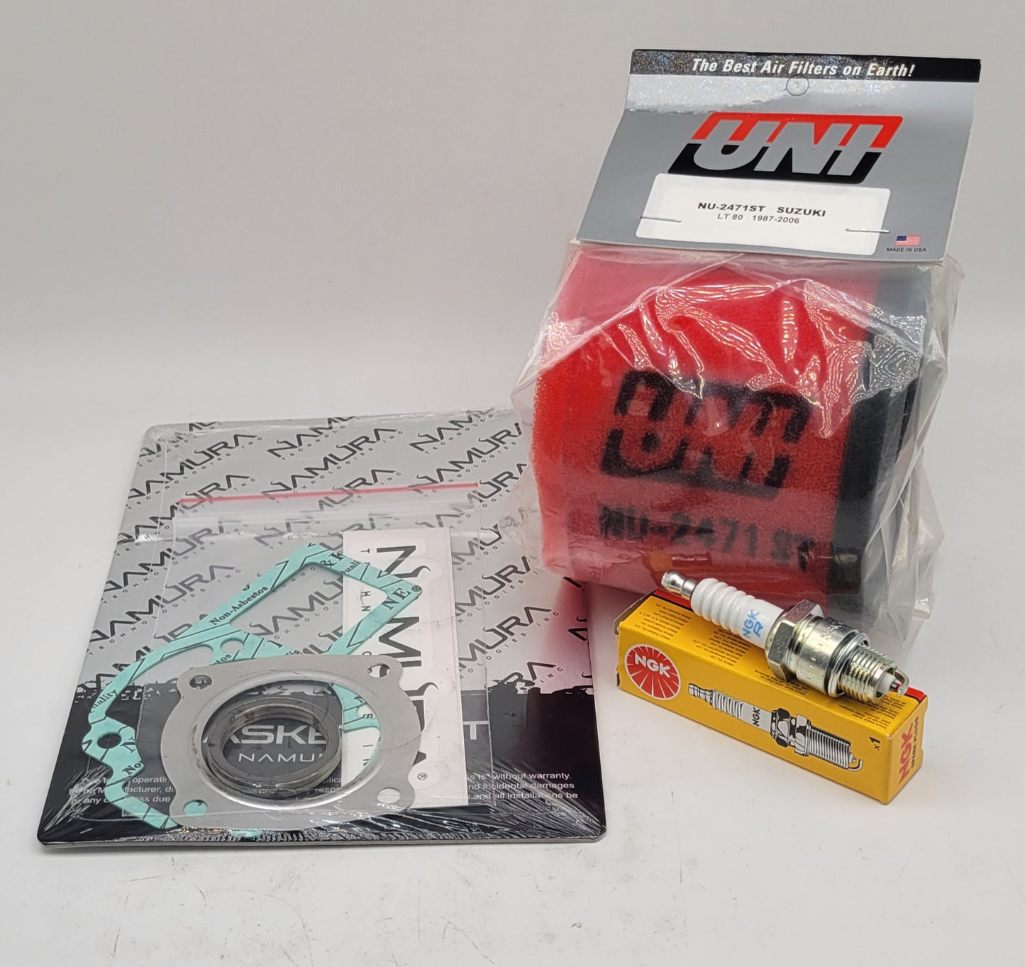 1987 - 2006 SUZUKI LT80 LT 80 QUADSPORT 80 PISTON CYLINDER TOP END REBUILD KIT 2 STROKE KIDS ATV QUAD