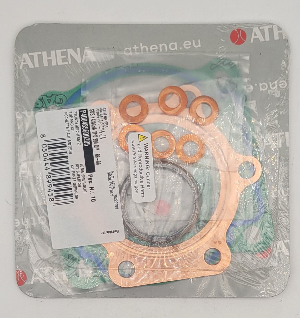 1988 - 2006 YAMAHA BLASTER 200 YFS200 CYLINDER GASKET REBUILD KIT 2 STROKE ATV QUAD