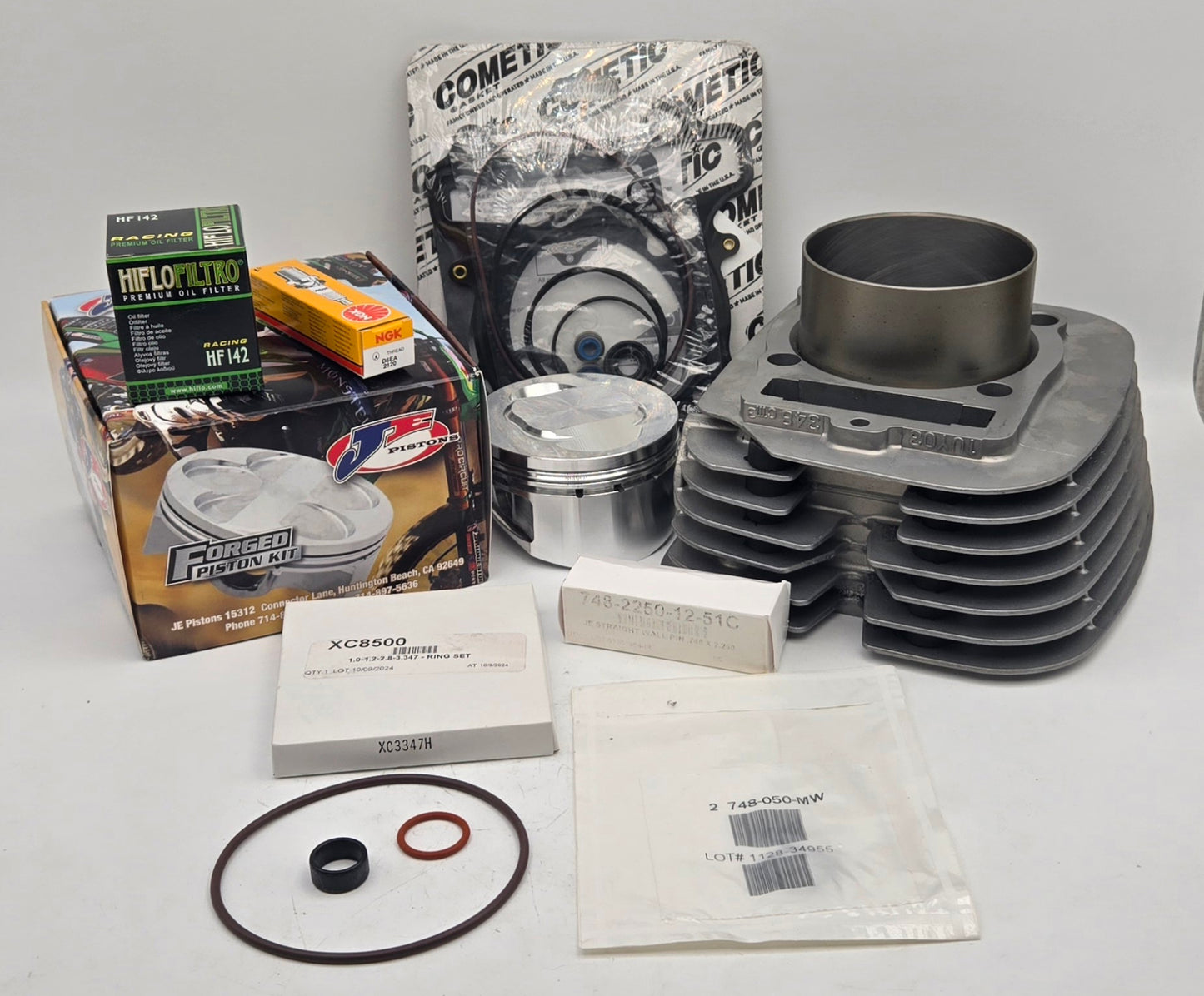 OEM BLOCK 85mm 12.0:1 JE PISTON COMETIC GASKET BIG BORE CYLINDER KIT FOR 1987-2004 YAMAHA WARRIOR 350 / 2004-2013 RAPTOR 350