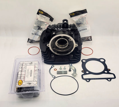 1993 - 1999 YAMAHA KODIAK 400 YFM400 PORT & POLISHED BARE CYLINDER HEAD with  KIBBLEWHITE VALVES & SPRING KIT