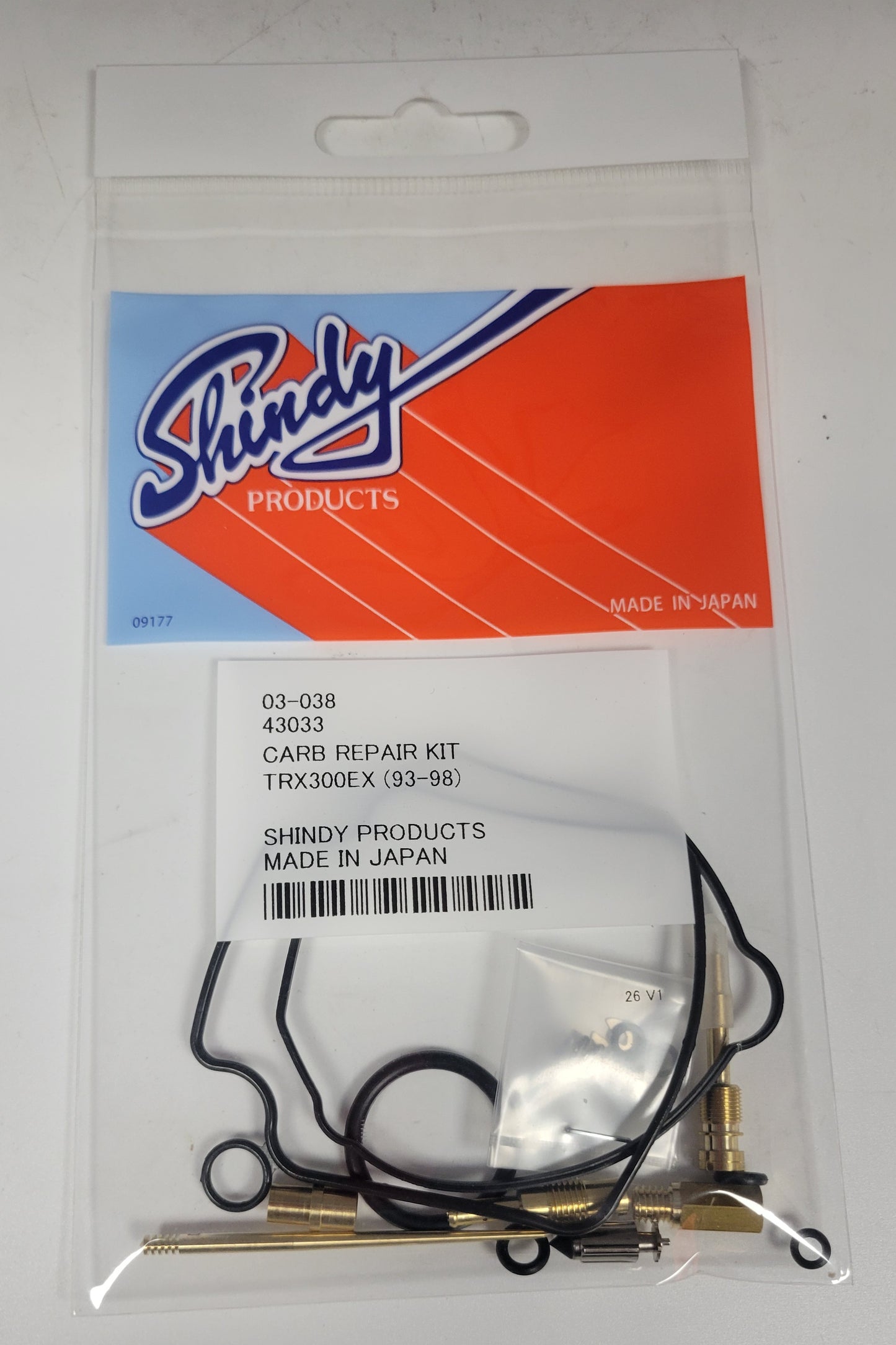 SHINDY CARBURETOR REBUILD KIT 03-038 1993 - 2005 HONDA TRX 300EX TRX300 FOURTRAX SPORTRAX ATV QUAD