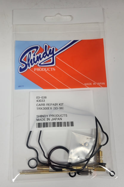 SHINDY CARBURETOR REBUILD KIT 03-038 1993 - 2005 HONDA TRX 300EX TRX300 FOURTRAX SPORTRAX ATV QUAD