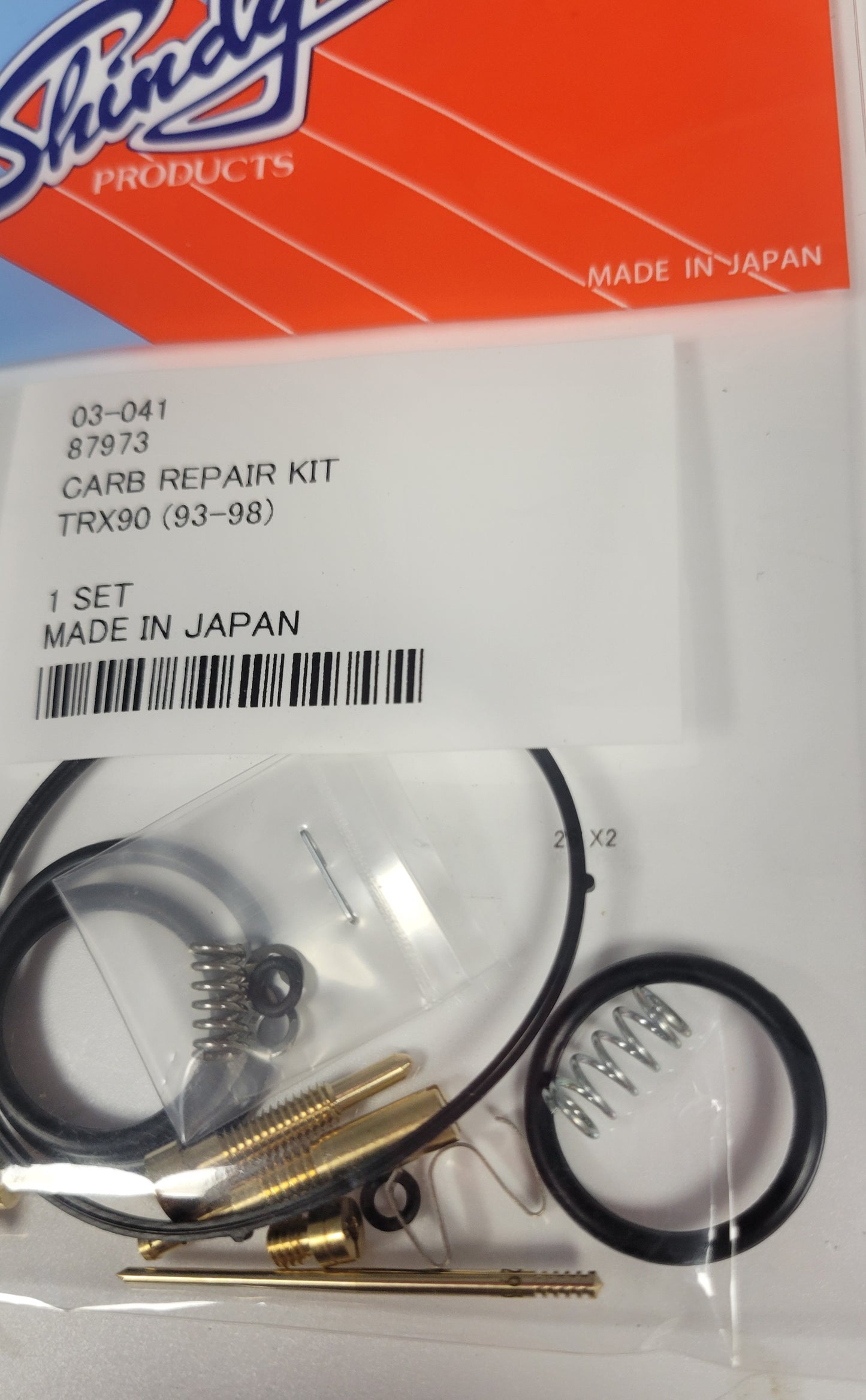 SHINDY CARBURETOR REBUILD KIT 03-041 1993 - 1998 HONDA TRX 90 TRX90 SPORTRAX KIDS ATV QUAD