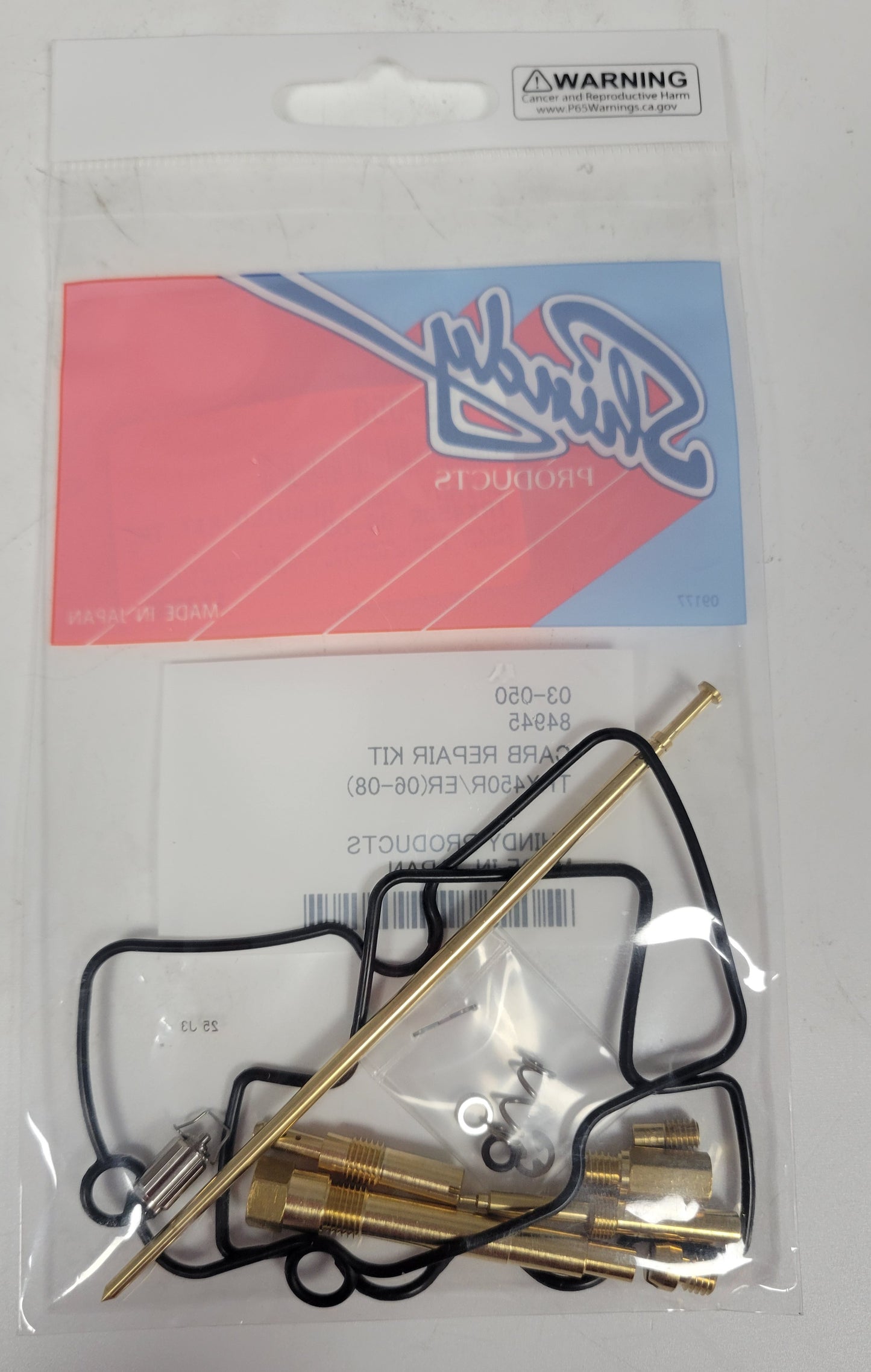 SHINDY CARBURETOR REBUILD KIT 03-050 2006 2007 2008 2009 2012 2013 2014 HONDA TRX 450R TRX450R ATV QUAD