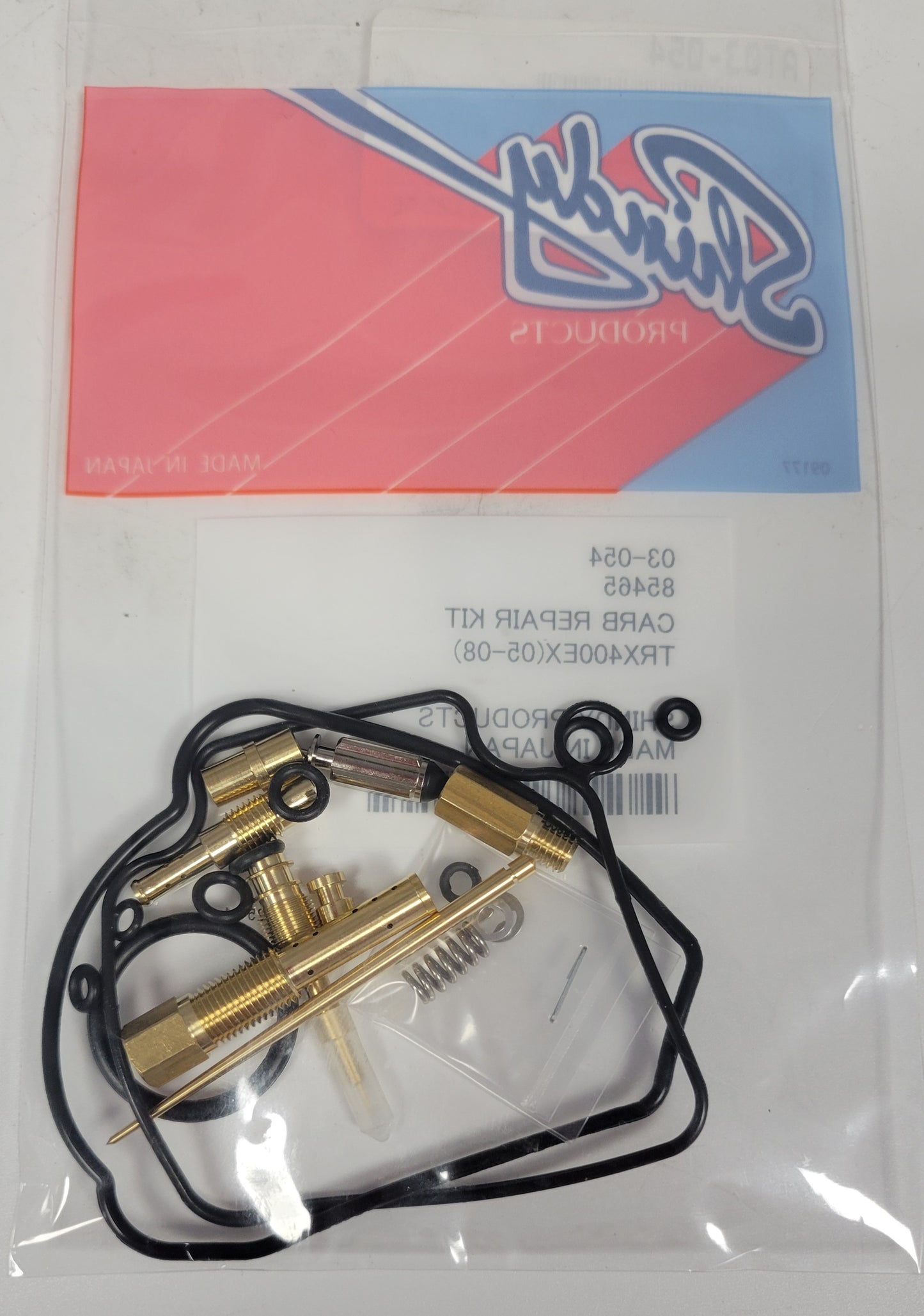SHINDY CARBURETOR REBUILD KIT 03-054 2005 2006 2007 2008 HONDA TRX 400EX TRX400EX SPORTRAX ATV QUAD