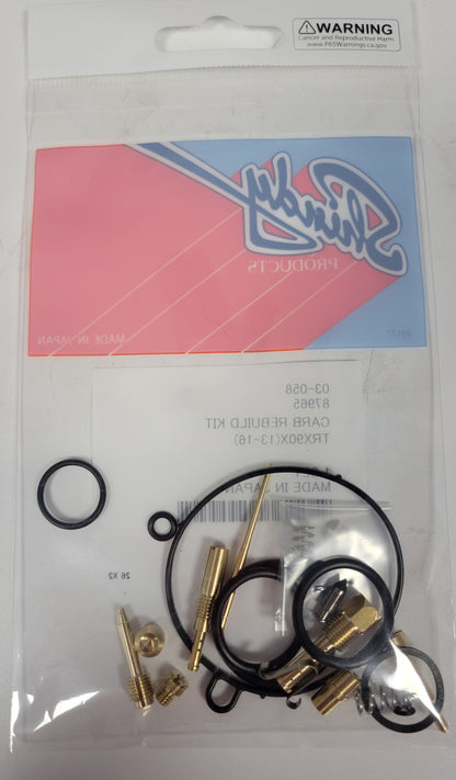 SHINDY CARBURETOR REBUILD KIT 03-058 2013 2014 2015 2016 HONDA TRX 90X TRX90X KIDS ATV QUAD