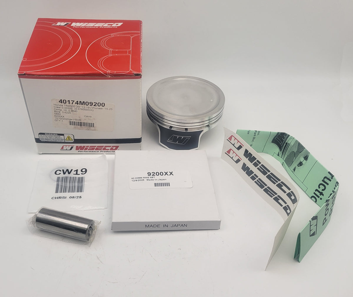 2012 - 2019 HONDA TRX 500 TRX500 FOREMAN PISTON GASKET KIT UTILITY ATV QUAD