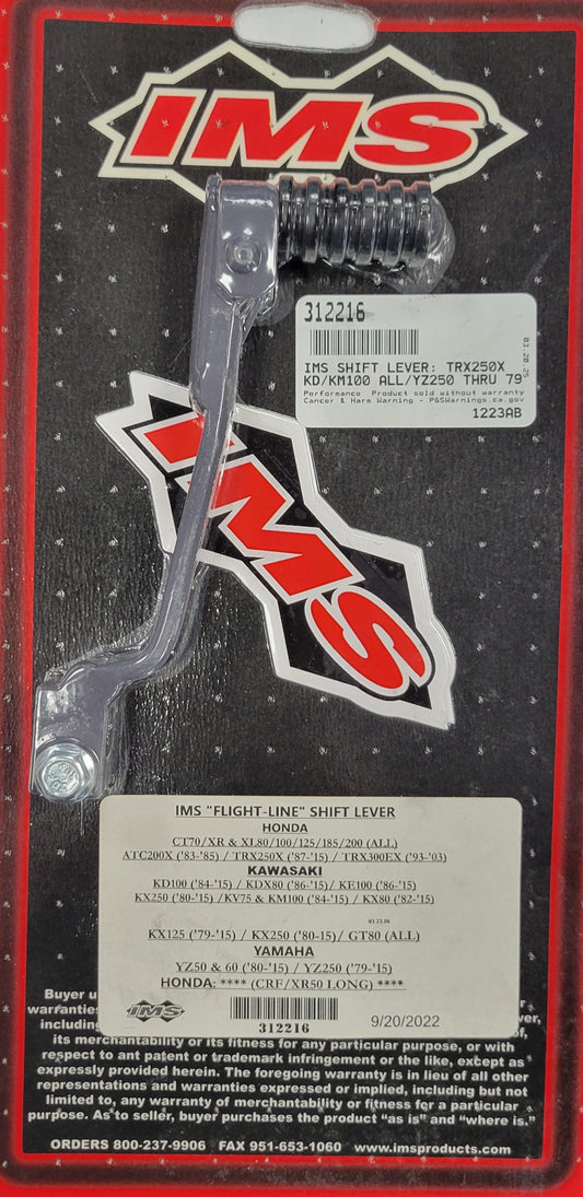 IMS FLIGHTLINE FOLDING SHIFTER LEVER 312216 HONDA KAWASAKI YAMAHA