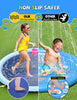 VISTOP Non-Slip Splash Pad for Kids and Dog, Thicken Sprinkler Pool Summer Outdoor Water Toys - Fun Backyard Fountain Play Mat for Baby Girls Boys Children or Pet Dog (59 inch, Blue&Blue)