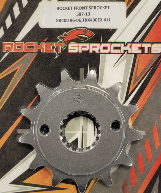 ROCKET SPROCKET STEEL FRONT 13T TOOTH 1999-2004 HONDA TREX400EX / 1996-2006 XR400