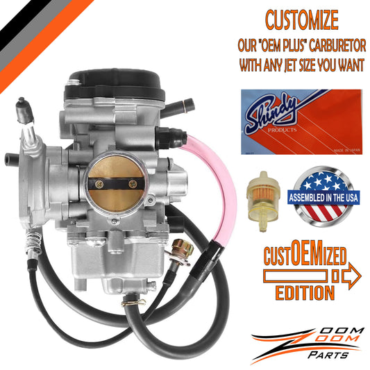 custOEMized CARBURETOR CARB FOR 2007 - 2011 YAMAHA GRIZZLY 350 YFM350 UTILITY ATV QUAD