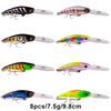 BAIKALBASS Fishing Lures Tackle Kits Hard Baits Minnow Pencil VIB Crankbaits Topwater Floating Lures Assorted Fishing Tackle Sets (006-43pcs)