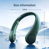 JISULIFE Portable Neck Fan, Hands Free Bladeless Fan, 4000 mAh Battery Operated Wearable Personal Fan, Leafless, Rechargeable, Headphone Design,3 Speeds Gifts for Women Men-Dark Green