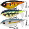 TRUSCEND Fishing Lures for Bass Trout Double Floating Rotating Tail Topwater Whopper Swimbaits Bass Lures Freshwater Saltwater Bass Fishing Plopper Lures Kit Lifelike Fishing Gifts for Men