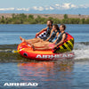 Airhead Super Mable Towable Tube | 1-3 Rider Towable Tube for Boating and Water Sports | Dual Tow Points | Full Nylon Cover | EVA Foam Pads | Patented Speed Valve | Boat Tubes and Towables