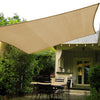 Shade&Beyond 10'x10' Sun Shade Sails Curved Canopy Square Sand 185GSM Shade Sail Permeable for Patio Deck Yard Backyard, (We Make Custom Size)