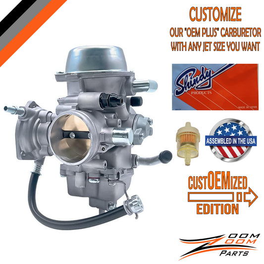custOEMized CARBURETOR CARB FOR 2002 - 2008 YAMAHA GRIZZLY 660 YFM660 UTILITY ATV QUAD