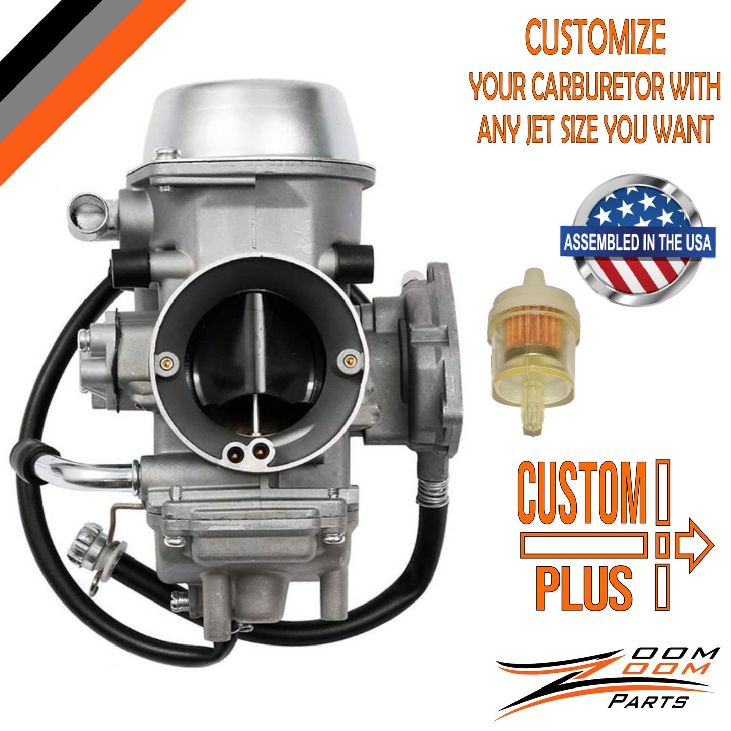 CUSTOM PLUS CARBURETOR FOR 2002 - 2008 YAMAHA GRIZZLY 660 YFM 660 4x4 4WD ATV