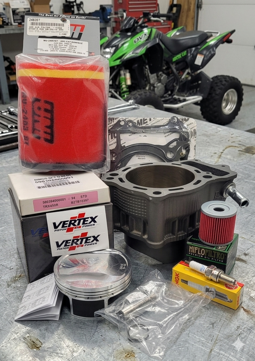 2004 - 2008 ARCTIC CAT DVX 400 434cc BIG BORE PISTON CYLINDER TOP END REBUILD KIT 2x4 4x4 SPORTS ATV QUAD