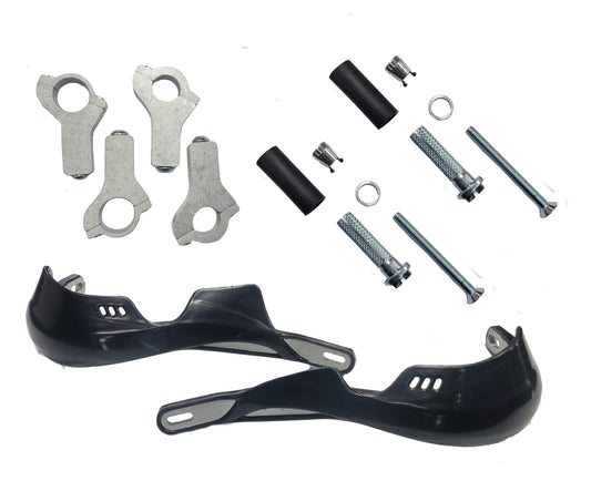 Universal Wrap Around Pro Rally Hand Guards Atv Black