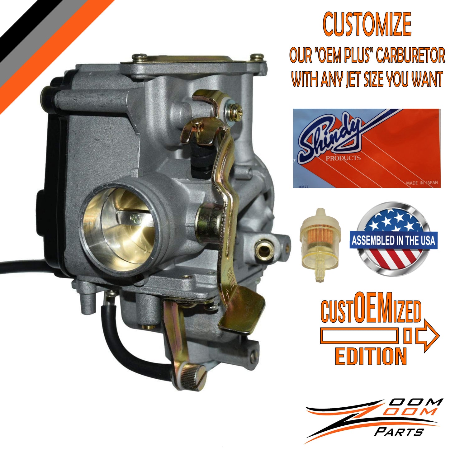 custOEMized CARBURETOR CARB FOR 1985 - 1986 HONDA ATC 350 ATC350 3 WHEELER TRIKE