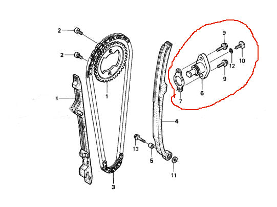 OEM CHAIN TENISONER ASSEMBLY REBUILD KIT FOR 1999-2007 HONDA TRX400EX / 2008-2014 TRX400X SPORTRAX