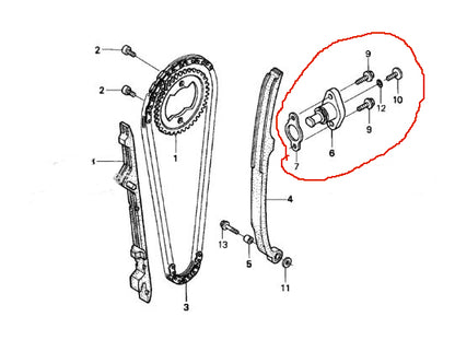 OEM CHAIN TENISONER ASSEMBLY REBUILD KIT FOR 1999-2007 HONDA TRX400EX / 2008-2014 TRX400X SPORTRAX