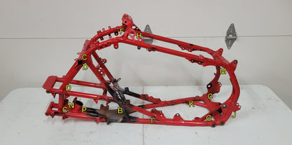 FRAME GUSSET KIT FOR HONDA TRX450R UPGRADED VERSION XC/MX