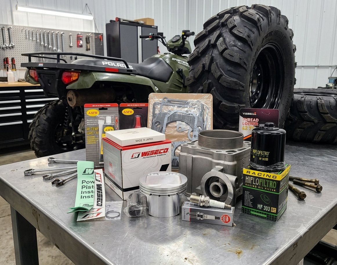 1996 - 2012 POLARIS SPORTSMAN 500 510cc BIG BORE PISTON CYLINDER TOP END REBUILD KIT 2x4 4x4 UTILITY ATV QUAD