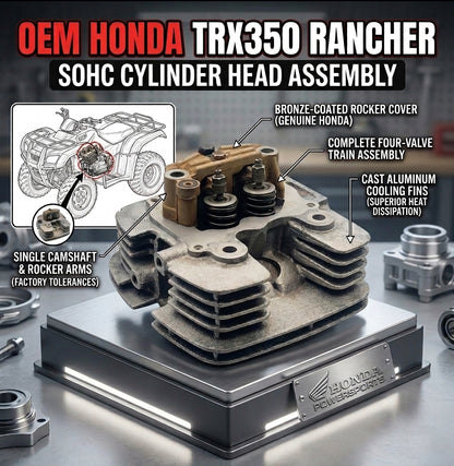 2000 - 2006 HONDA TRX 350 TRX350 RANCHER TE/TM/FE USED OEM CYLINDER HEAD VALVE ROCKER ARM ASSEMBLY