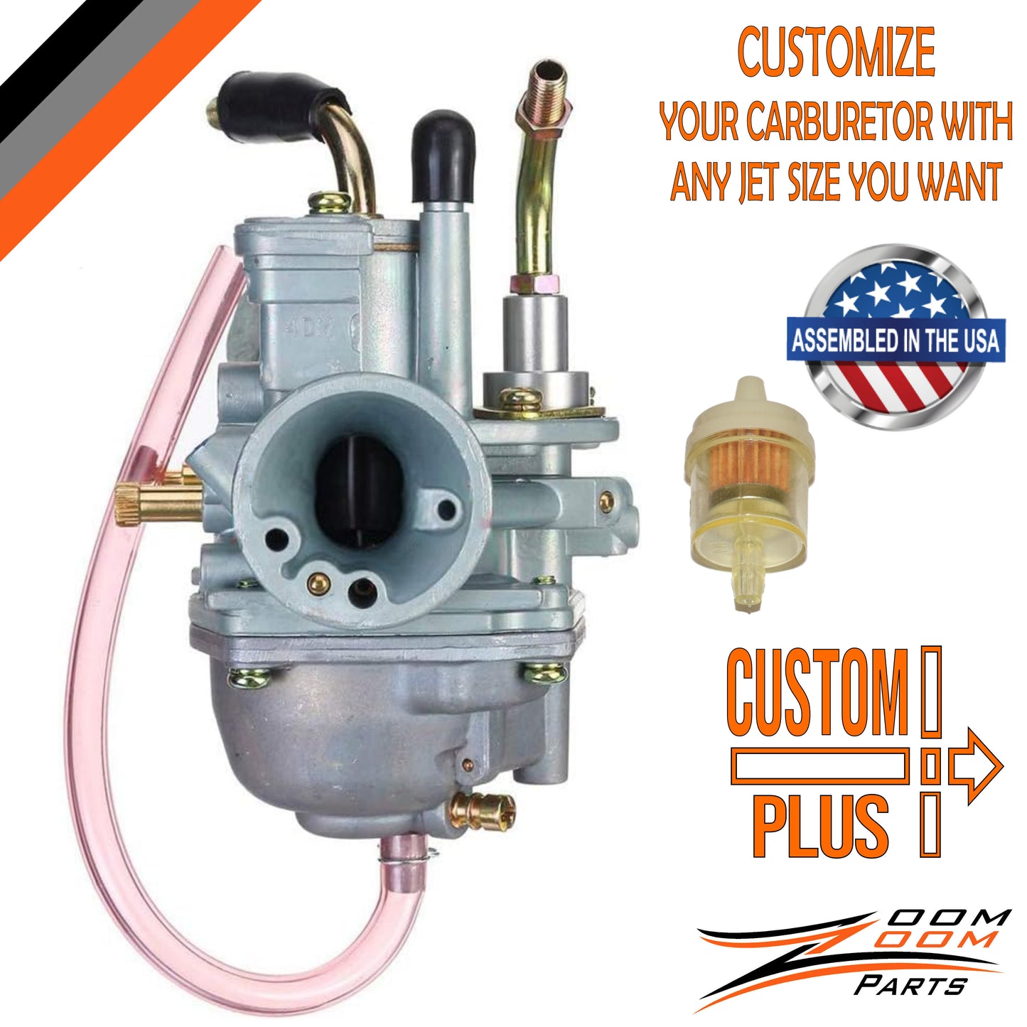 CUSTOM PLUS CARBURETOR CARB FOR 2003 - 2007 POLARIS PREDATOR 90 KIDS 2 STROKE ATV QUAD